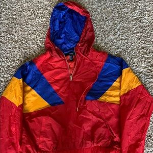 color block windbreaker